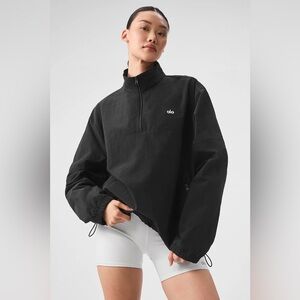 Women’s Lightweight Takeaway Track Pullover - Black - Size Small